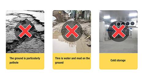 The following conditions are not applicable